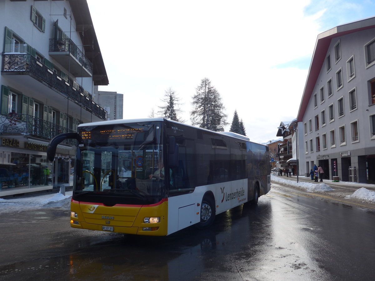 (187'568) - Bossi&Hemmi, Tiefencastel - GR 102'381 - MAN am 1. Januar 2018 in Lenzerheide, Post