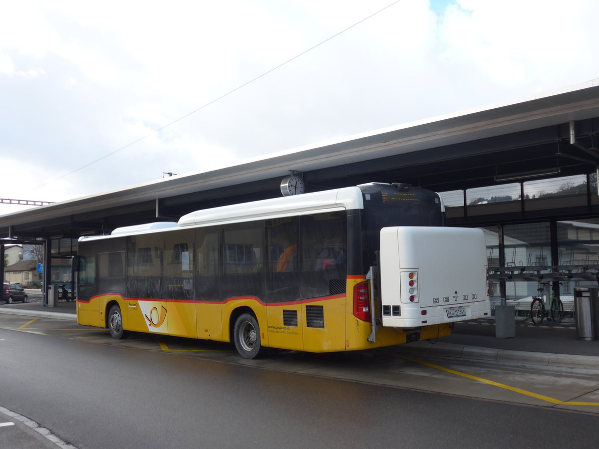 (187'650) - Schnider, Schpfheim - LU 15'754 - Mercedes am 2. Januar 2018 beim Bahnhof Schpfheim