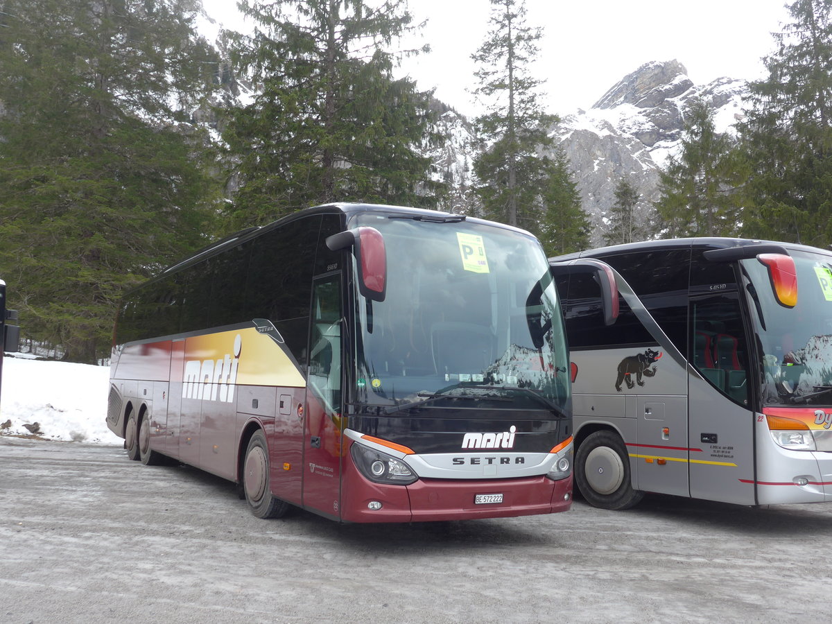 (187'770) - Marti, Kallnach - Nr. 22/BE 572'222 - Setra am 7. Januar 2018 in Adelboden, Unter dem Birg