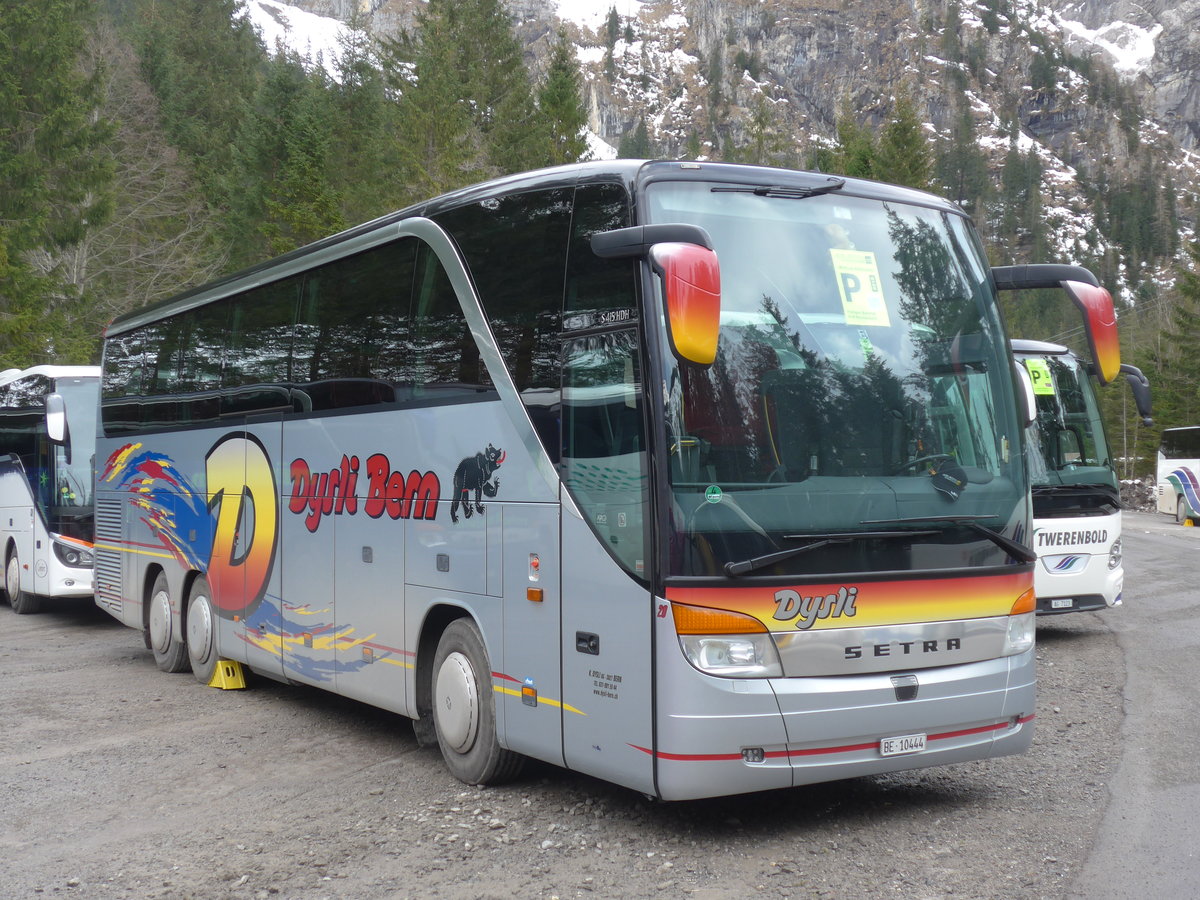 (187'821) - Dysli, Bern - Nr. 20/BE 10'444 - Setra (ex EvoBus, Kloten) am 7. Januar 2018 in Adelboden, Unter dem Birg