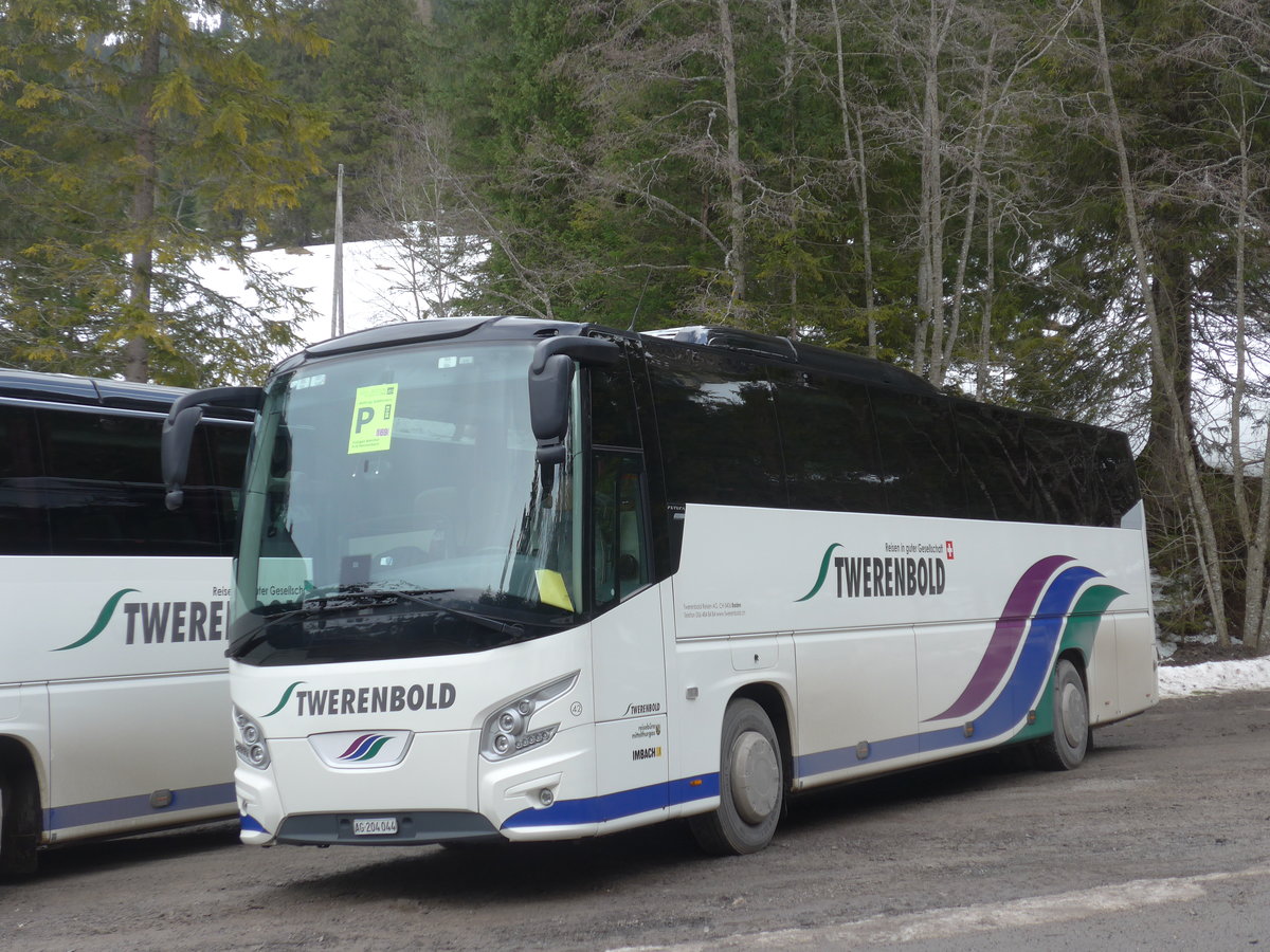 (187'825) - Twerenbold, Baden - Nr. 42/AG 204'044 - VDL am 7. Januar 2018 in Adelboden, Unter dem Birg