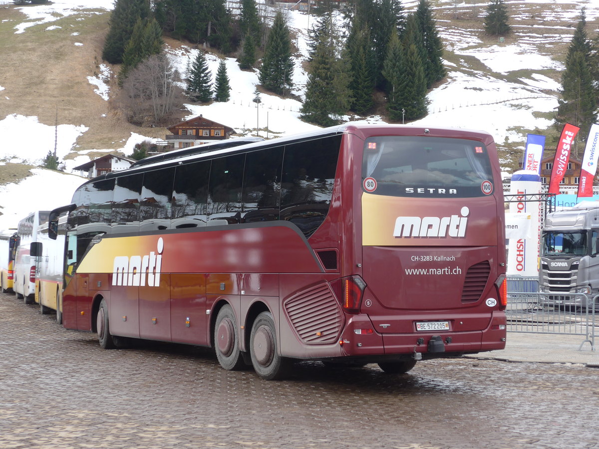 (187'855) - Marti, Kallnach - Nr. 5/BE 572'205 - Setra am 7. Januar 2018 in Adelboden, Weltcup