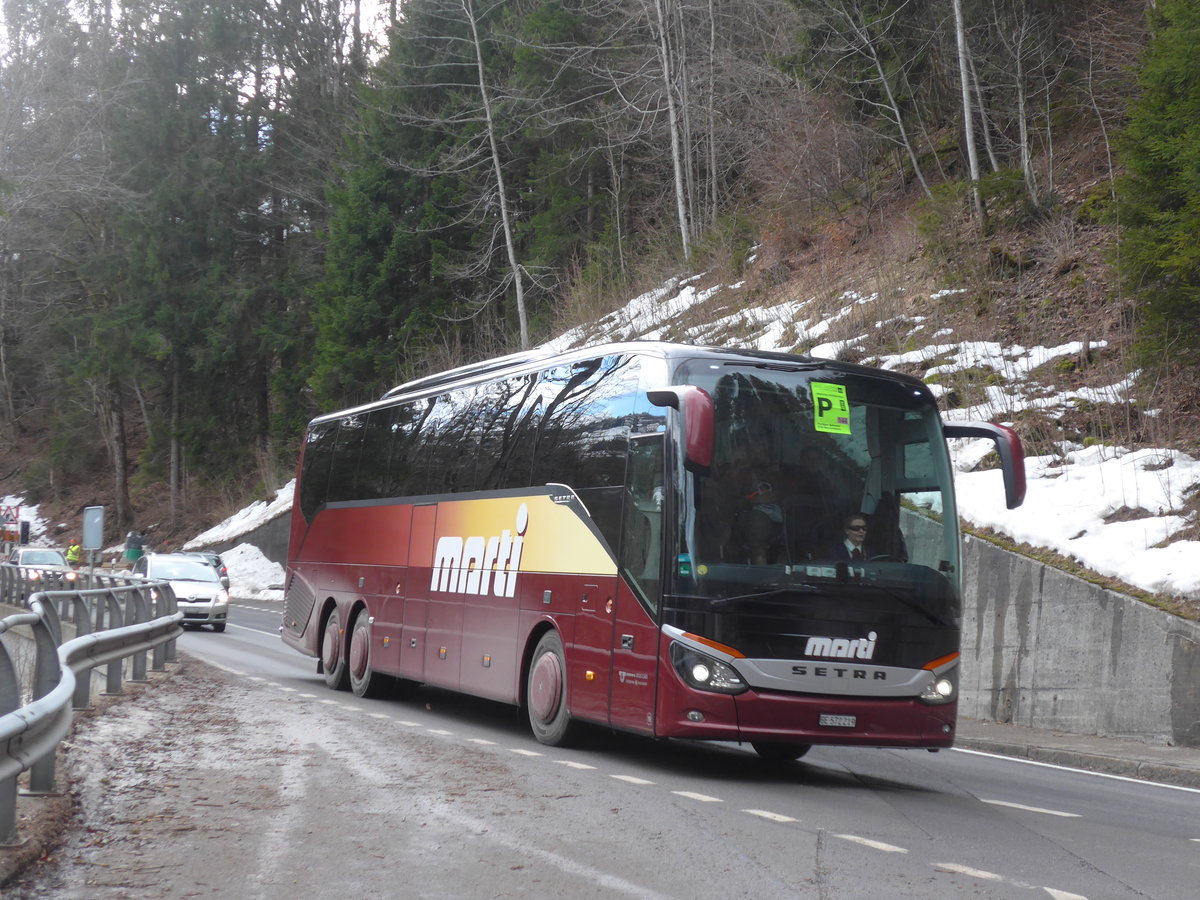 (187'863) - Marti, Kallnach - Nr. 19/BE 572'219 - Setra am 7. Januar 2018 in Achseten, Schmitten