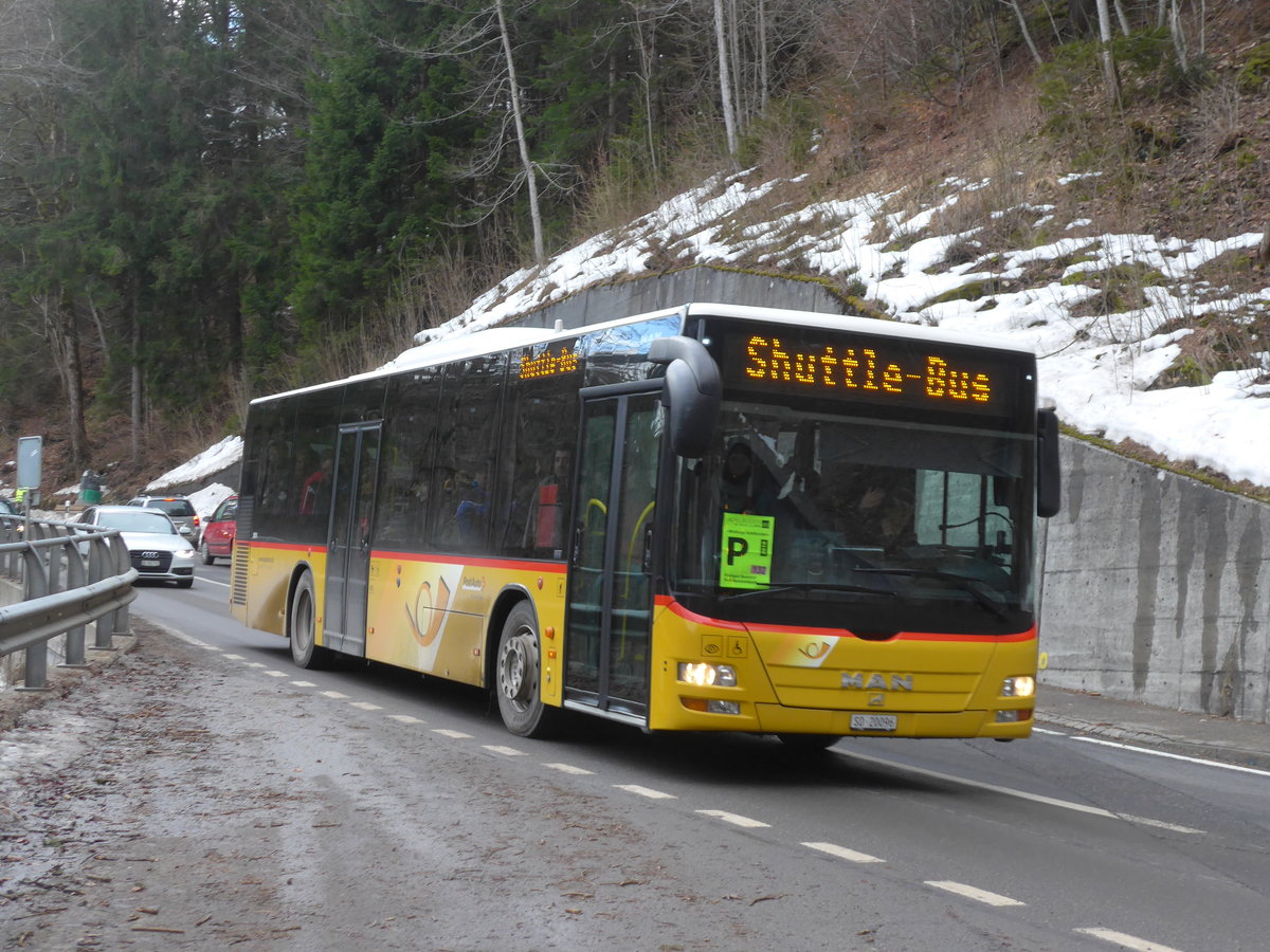 (187'866) - Steiner, Messen - SO 20'096 - MAN (ex SO 104'174) am 7. Januar 2018 in Achseten, Schmitten