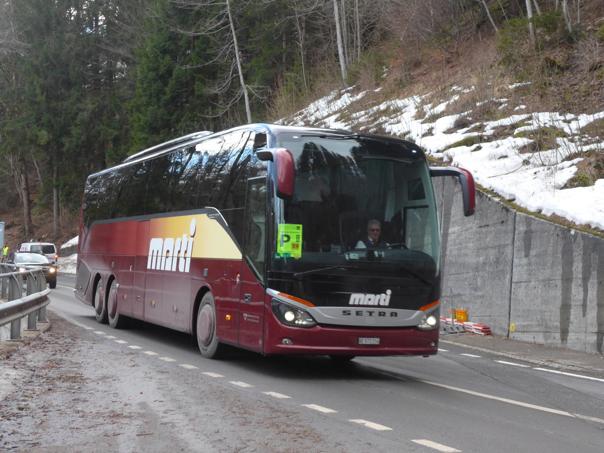 (187'871) - Marti, Kallnach - Nr. 16/BE 572'216 - Setra am 7. Januar 2018 in Achseten, Schmitten