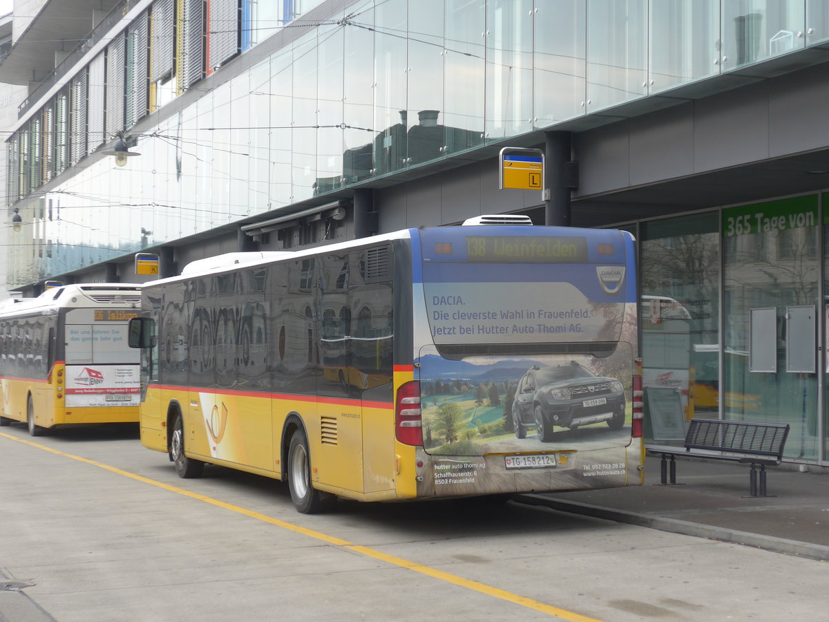 (188'297) - PostAuto Ostschweiz - TG 158'212 - Mercedes (ex Nr. 18) am 8. Februar 2018 beim Bahnhof Frauenfeld