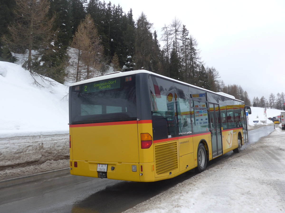 (188'775) - Jenal, Samnaun - GR 18'656 - Mercedes (ex PostAuto Graubnden) am 16. Februar 2018 in Samnaun, Ravaisch