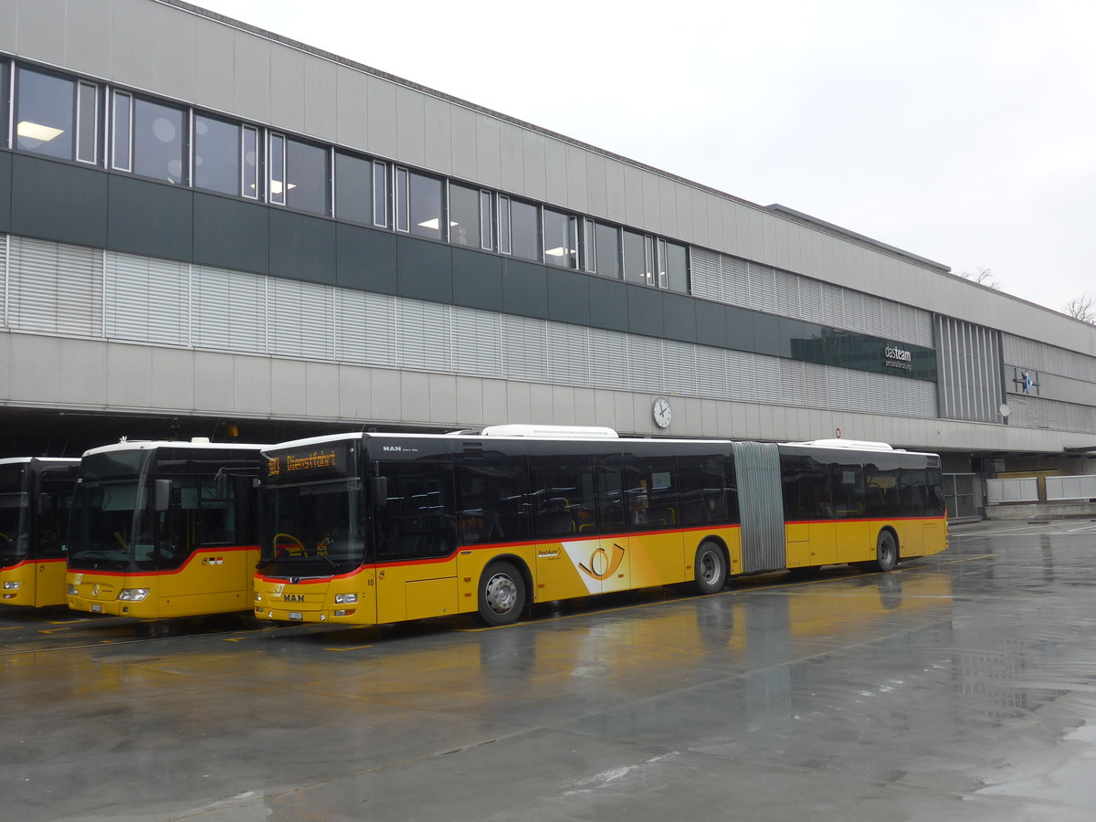 (189'460) - Steiner, Ortschwaben - Nr. 10/BE 32'923 - MAN am 17. Mrz 2018 in Bern, Postautostation