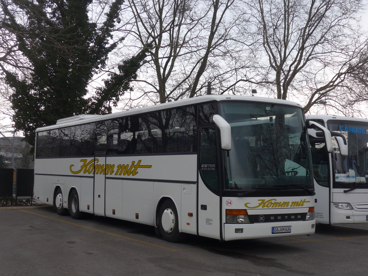 (189'673) - Aus Deutschland: Morent, Ofterschwang - Nr. 34/OA-KM 634 - Setra am 26. Mrz 2018 in Zrich, Sihlquai