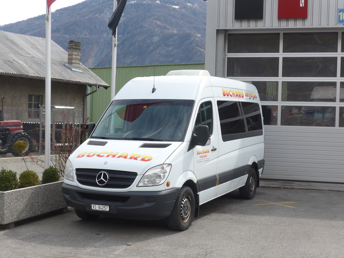 (189'729) - Buchard, Leytron - Nr. 87/VS 84'257 - Mercedes am 30. Mrz 2018 in Leytron, Garage