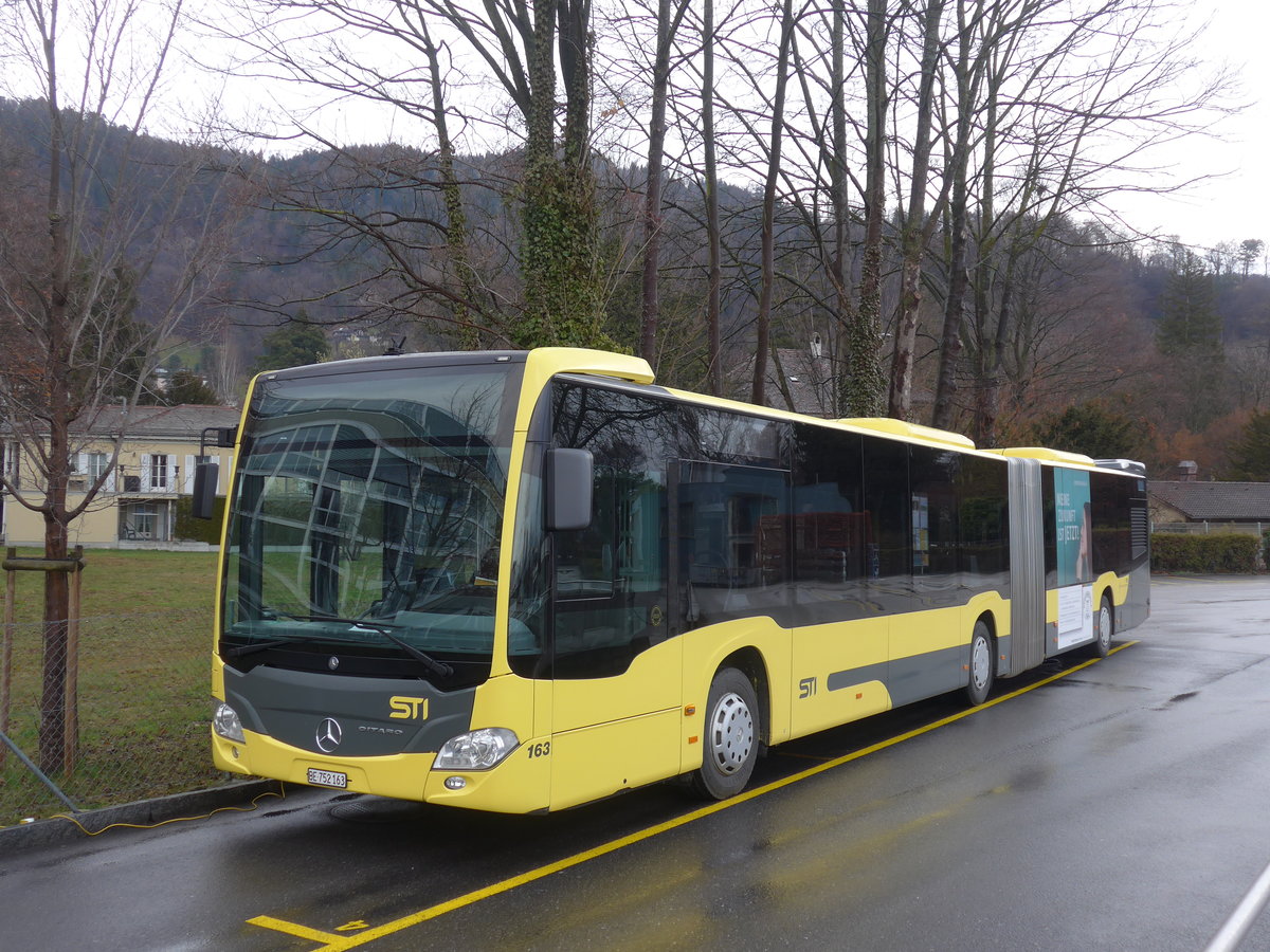 (189'788) - STI Thun - Nr. 163/BE 752'163 - Mercedes am 1. April 2018 bei der Schifflndte Thun