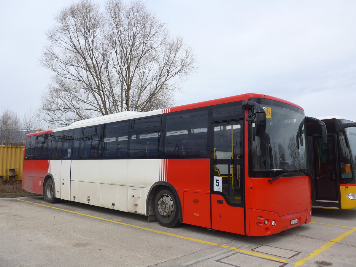 (189'961) - CarPostal Ouest - VD 550'661 - Temsa (ex TMR Martigny Nr. 135) am 2. April 2018 in Yverdon, Garage