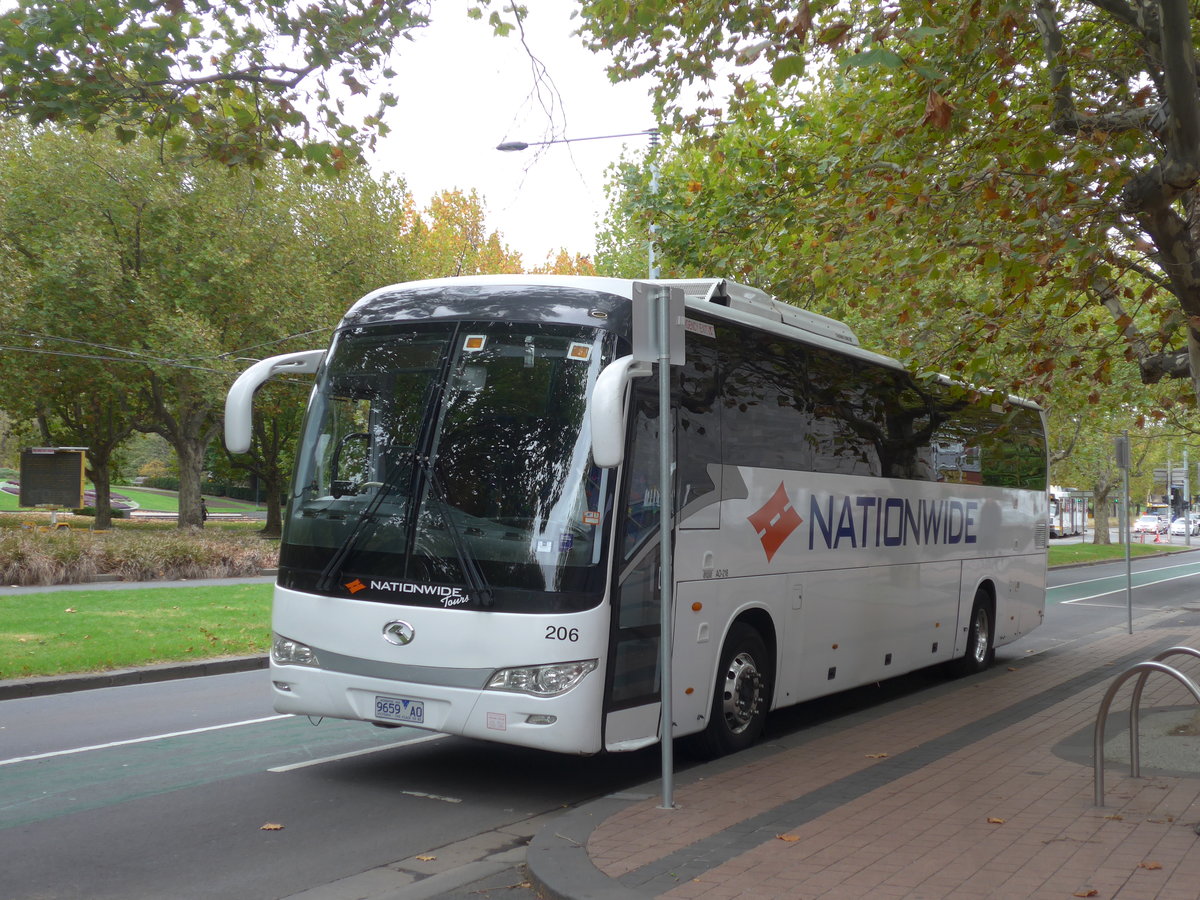 (190'143) - Nationwide, Melbourne - Nr. 206/9659 AO - King Long am 17. April 2018 in Melbourne, NGV