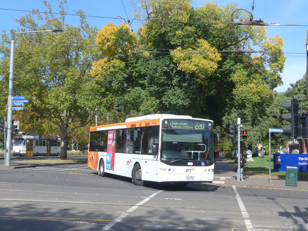 (190'382) - PTV Melbourne - Nr. 419/7519 AO - Scania/Volgren am 19. April 2018 in Melbourne, NGV