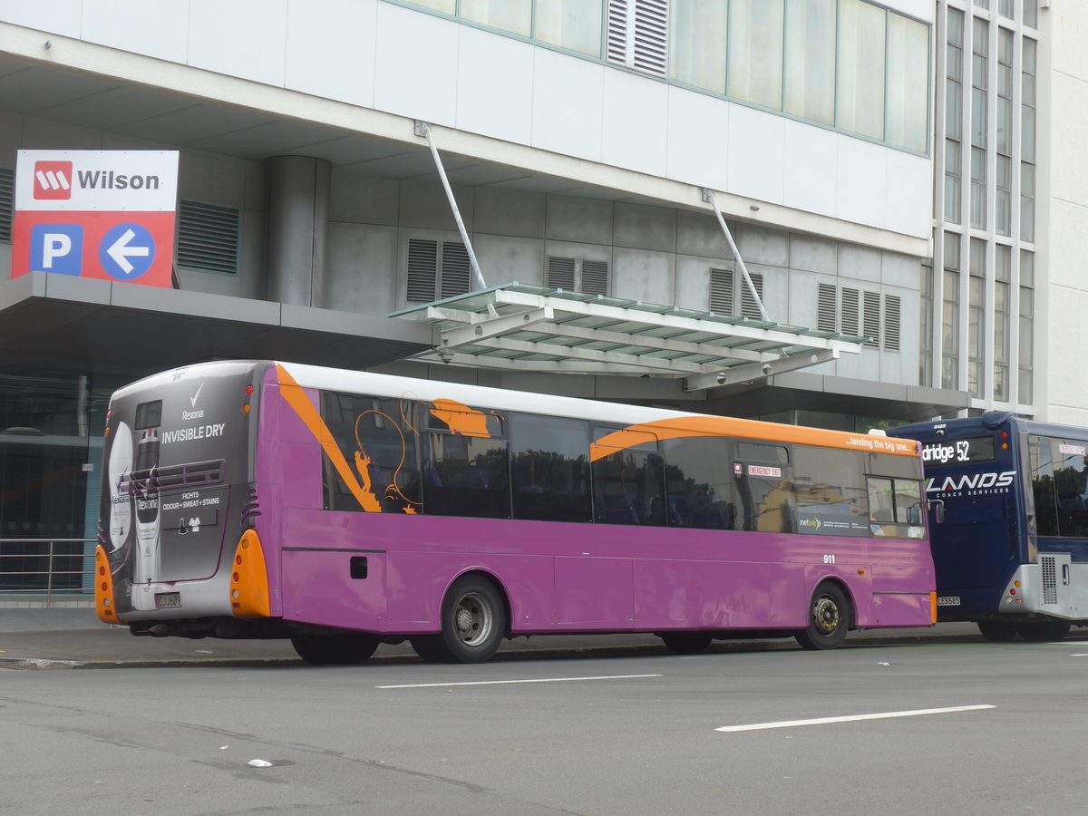 (191'756) - Valley Flyer, Wellington - Nr. 911/CJJ609 - MAN/Designline am 27. April 2018 in Wellington