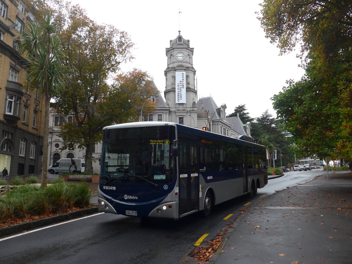 (192'108) - AT Metro, Auckland - Nr. NB2418/CGL219 - MAN/Designline am 30. April 2018 in Auckland