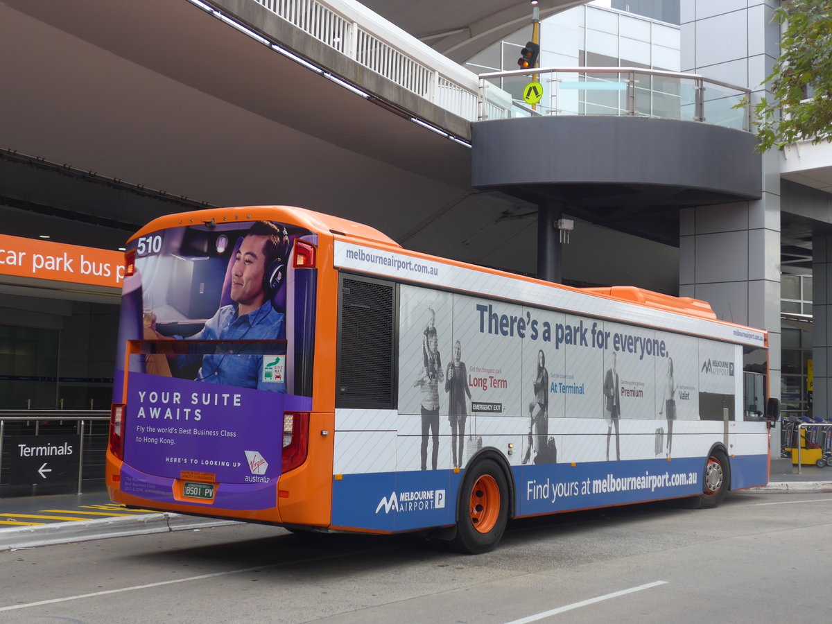 (192'255) - Melbourne Airport, Melbourne - Nr. 510/BS01 PV - Scania/Volgren am 2. Mai 2018 in Melbourne, Airport