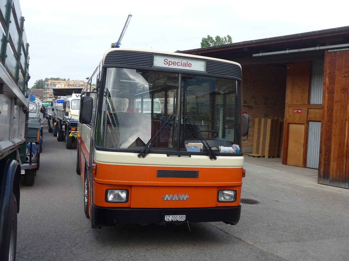 (192'327) - AWD Dienstleistungen, Hnenberg - SZ 200'080 - NAW/Hess (ex AMSA Chiasso Nr. 22; ex Tischhauser, Oberschan) am 5. Mai 2018 in Attikon, Wegmller