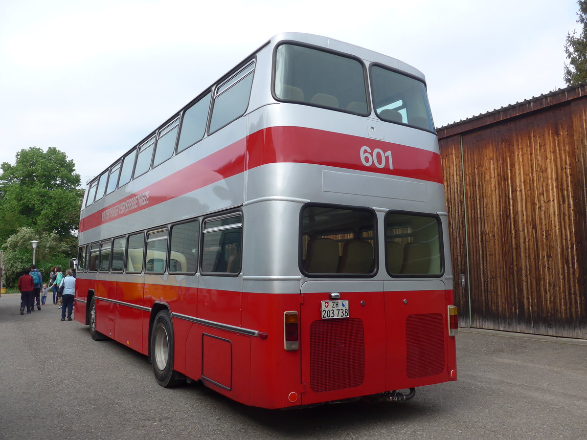 (192'399) - WV Winterthur - Nr. 601/ZH 203'738 - Bssing (ex Nr. 201; ex Amt fr Luftverkehr, Zrich Nr. 47; ex Swissair, Zrich Nr. 23) am 5. Mai 2018 in Attikon, Wegmller