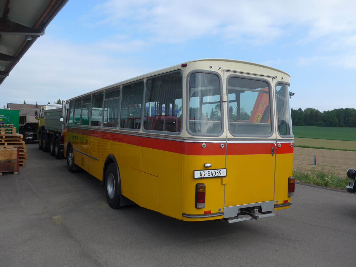 (192'411) - Birchler, Remetschwil - AG 54'039 - FBW/Tscher (ex Gerber, Winkel; ex Eggenberger, Mriken; ex Tanner, Bubendorf; ex P 24'803) am 5. Mai 2018 in Attikon, Wegmller