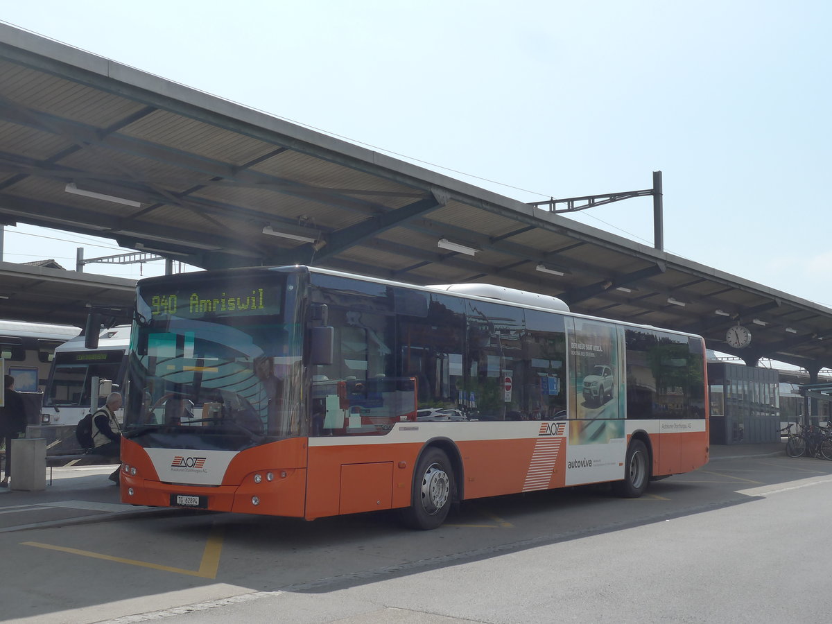 (192'578) - AOt Amriswil - Nr. 6/TG 62'894 - Neoplan am 5. Mai 2018 beim Bahnhof Romanshorn