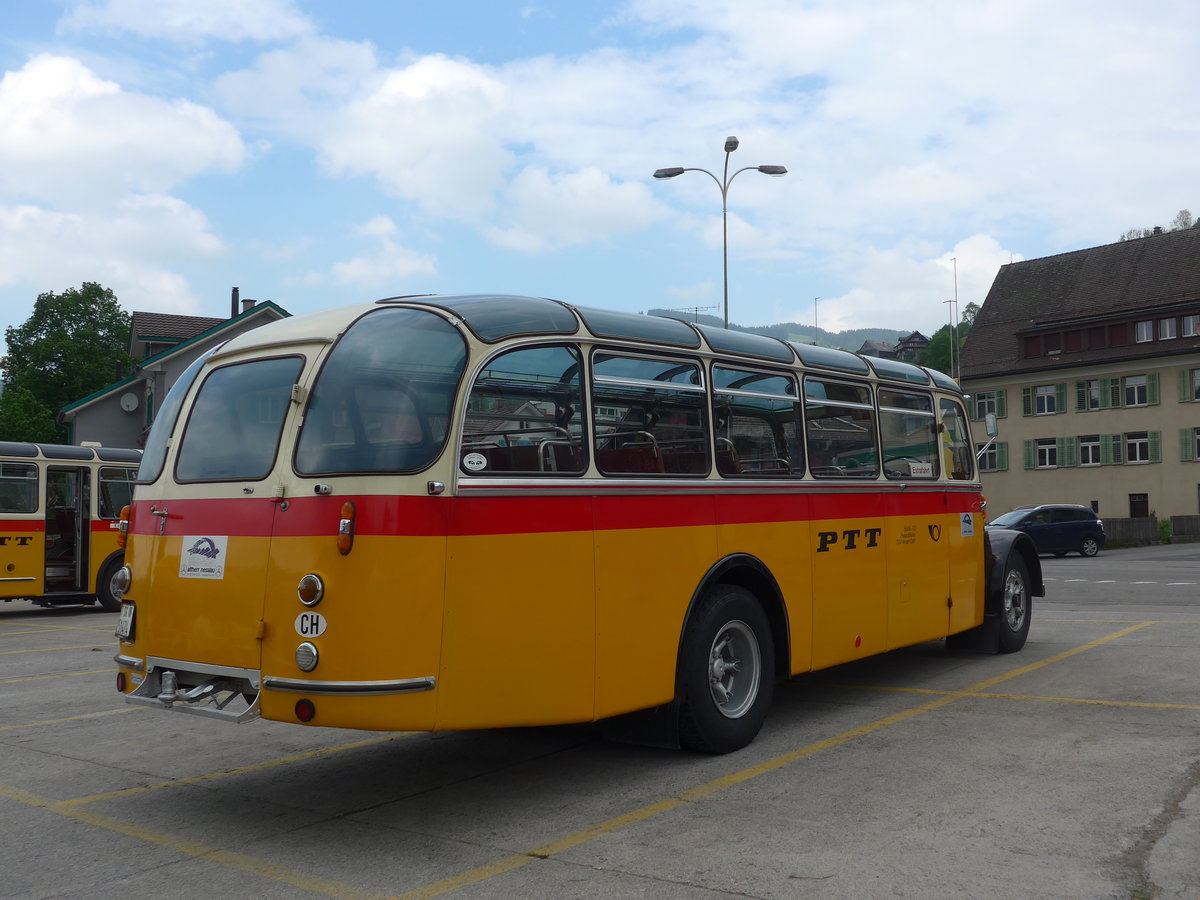 (192'765) - Altherr, Nesslau - SG 51'474 - Saurer/Tscher (ex Buchli, Versam) am 5. Mai 2018 in Nesslau, Hauptstrasse