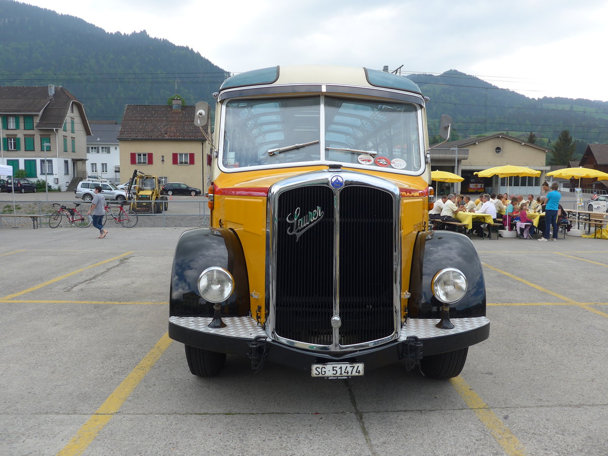 (192'776) - Altherr, Nesslau - SG 51'474 - Saurer/Tscher (ex Buchli, Versam) am 5. Mai 2018 in Nesslau, Hauptstrasse