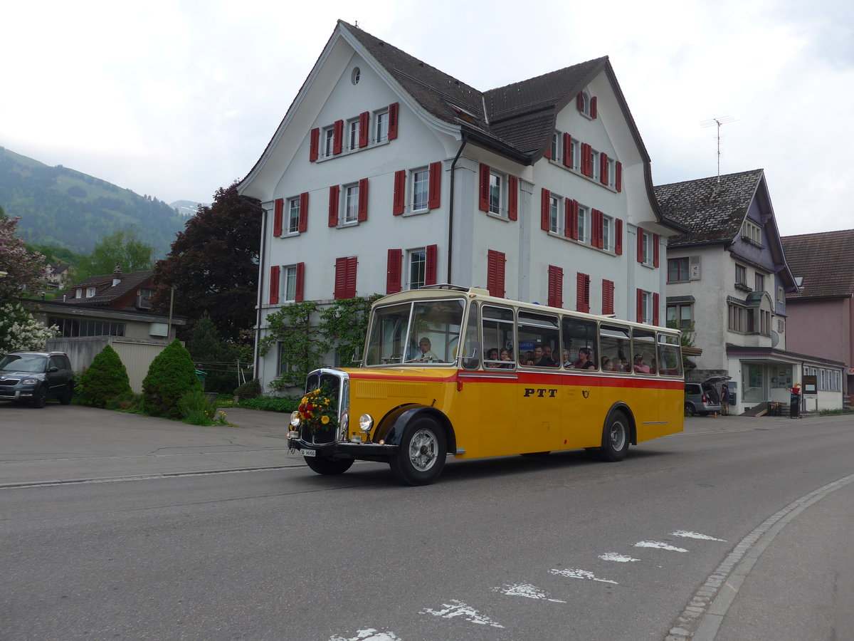 (192'777) - Altherr, Nesslau - SG 96'900 - Saurer/R&J am 5. Mai 2018 in Nesslau, Hauptstrasse