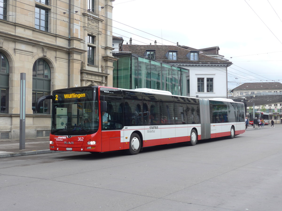 (192'963) - SW Winterthur - Nr. 362/ZH 515'362 - MAN am 10. Mai 2018 beim Hauptbahnhof Winterthur