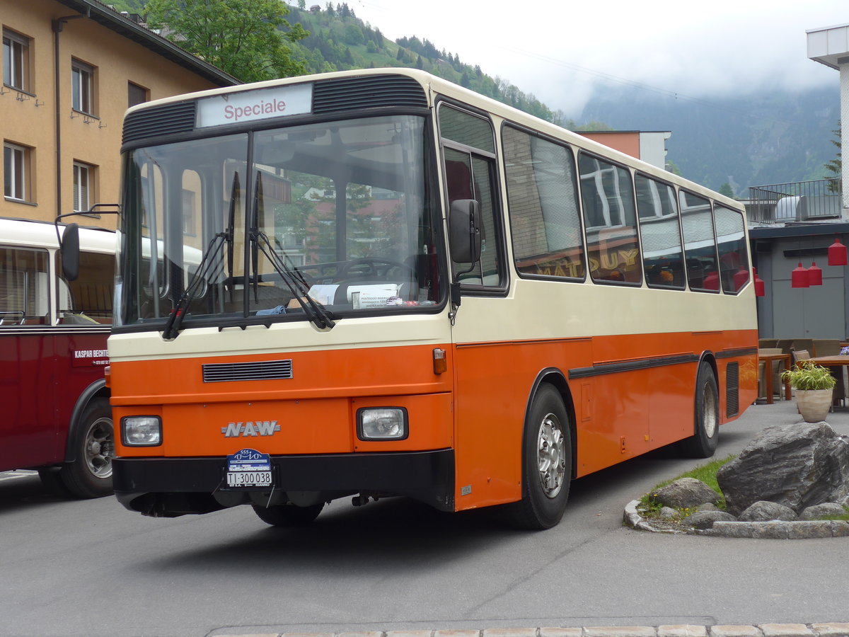 (193'127) - AWD Dienstleistungen, Hnenberg - TI 300'038 - NAW/Hess (ex AMSA Chiasso Nr. 22; ex Tischhauser, Oberschan) am 20. Mai 2018 in Engelberg, OiO