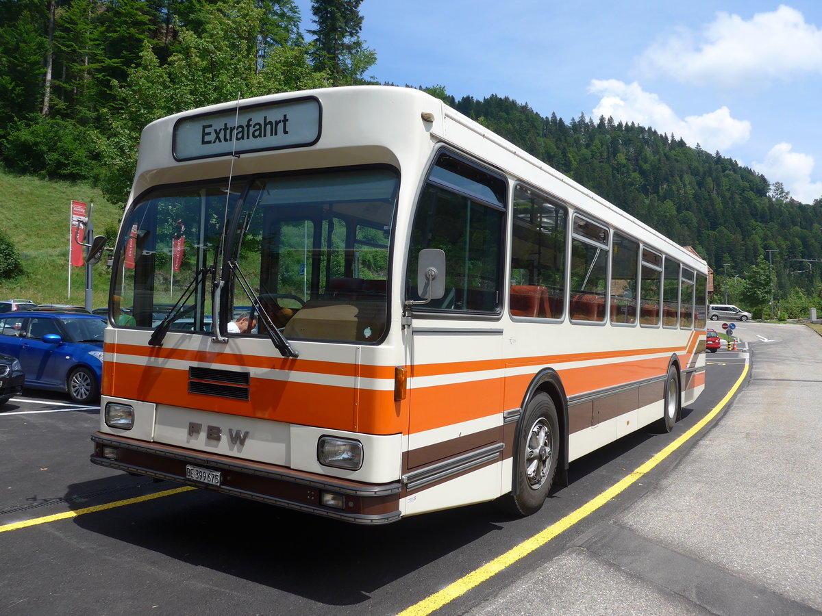 (193'721) - Wegmller, Mnsingen - BE 399'675 - FBW/R&J (ex Bamert, Wollerau) am 3. Juni 2018 in Trubschachen, Kambly