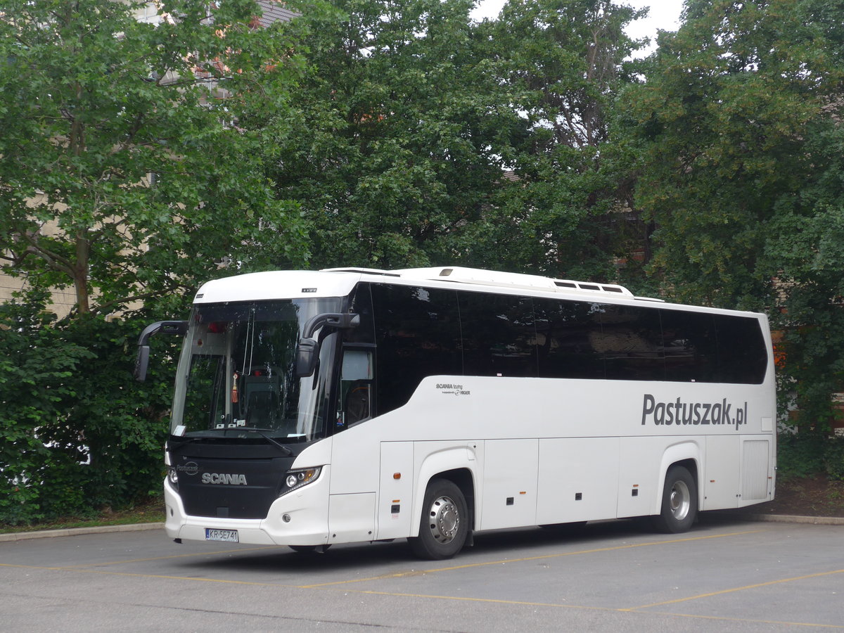 (193'791) - Aus Polen: Pastuszak, Krakw - KR 5E741 - Scania/Higer am 9. Juni 2018 in Zrich, Sihlquai