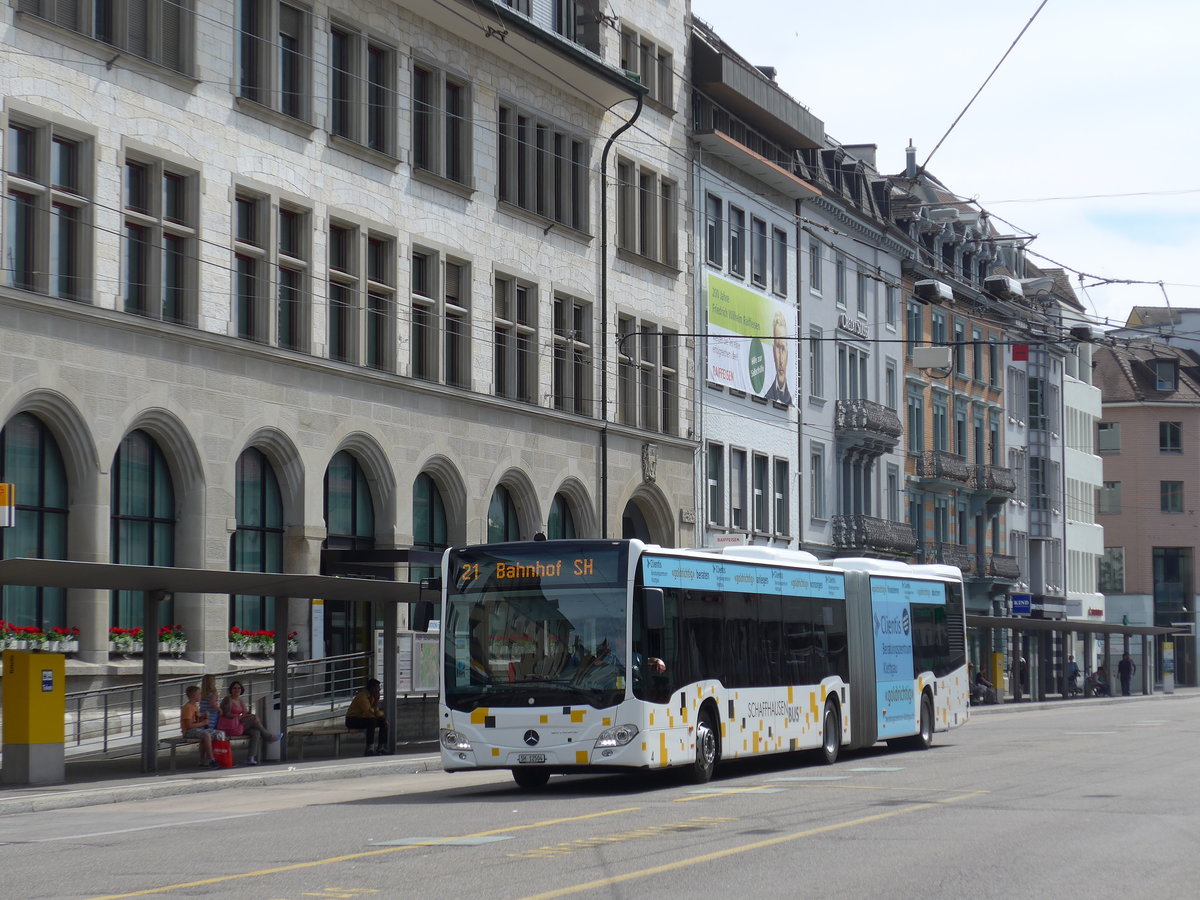 (193'991) - SB Schaffhausen - Nr. 4/SH 12'504 - Mercedes am 10. Juni 2018 beim Bahnhof Schaffhausen