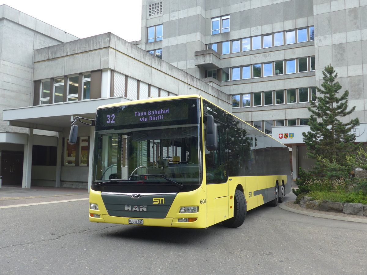 (194'400) - STI Thun - Nr. 600/BE 849'600 - MAN am 25. Juni 2018 in Heiligenschwendi, Reha Zentrum