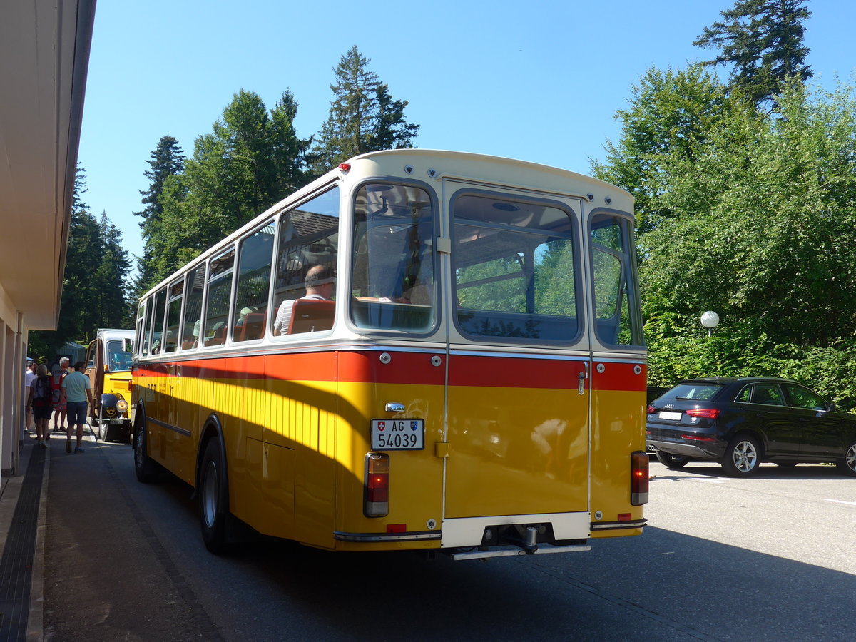 (194'475) - Birchler, Remetschwil - AG 54'039 - FBW/Tscher (ex Gerber, Winkel; ex Eggenberger, Mriken; ex Tanner, Bubendorf; ex P 24'803) am 1. Juli 2018 in Emmenmatt, Moosegg