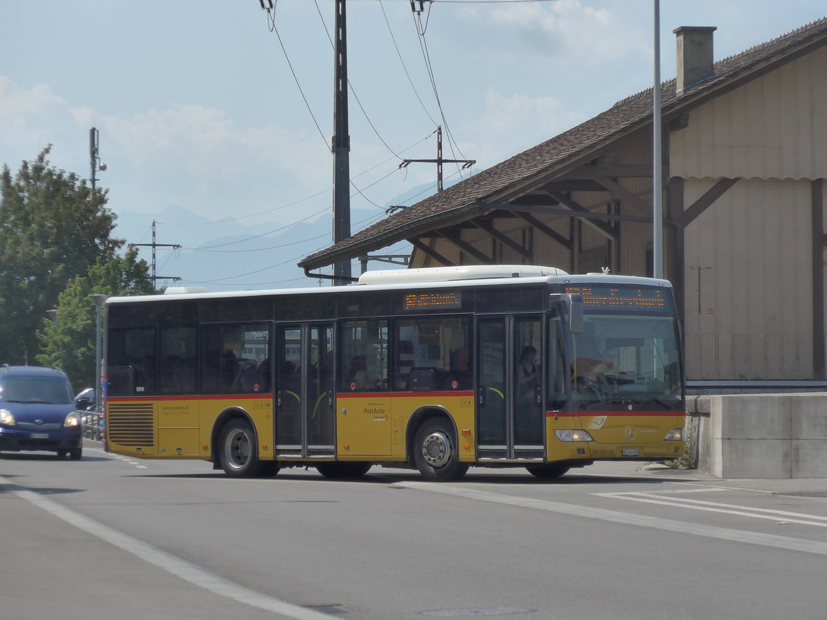 (194'497) - Lengacher, Wichtrach - Nr. 7/BE 619'491 - Mercedes am 2. Juli 2018 beim Bahnhof Mnsingen