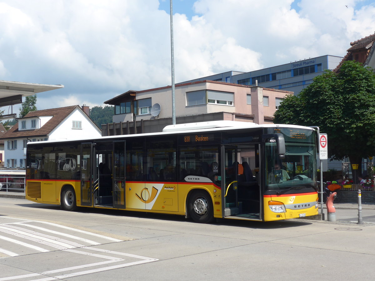 (194'559) - PostAuto Ostschweiz - SG 328'268 - Setra am 7. Juli 2018 beim Bahnhof Uznach