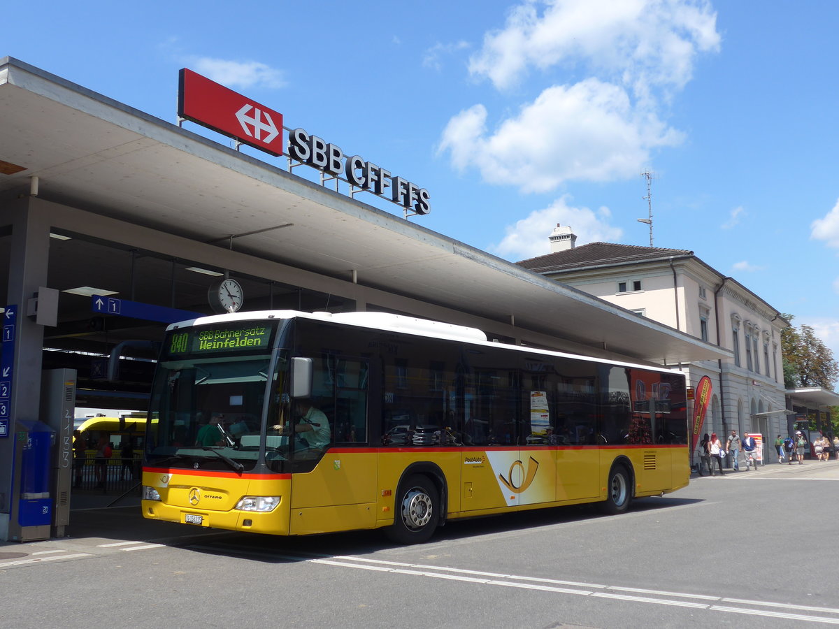 (194'627) - PostAuto Ostschweiz - TG 158'215 - Mercedes (ex Nr. 15) am 7. Juli 2018 beim Bahnhof Frauenfeld