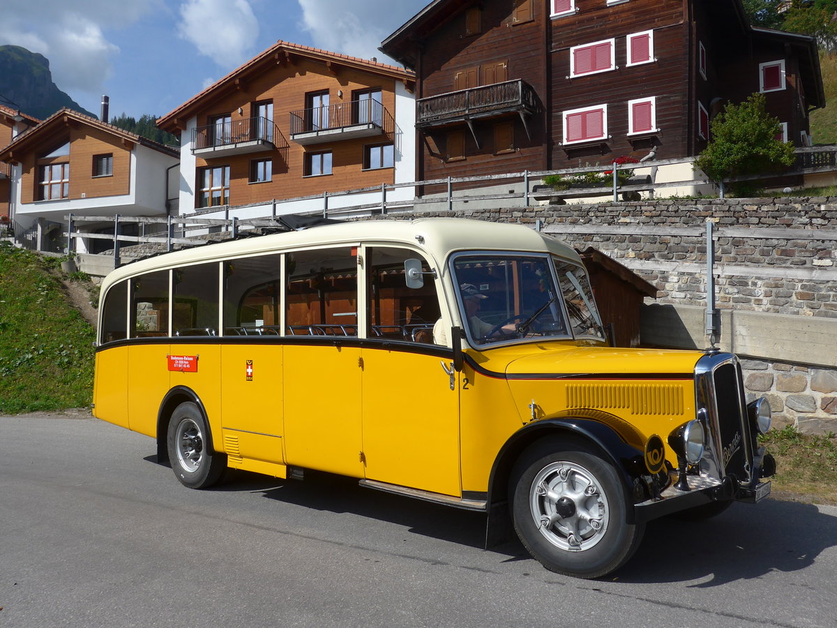 (194'817) - Baumgartner, Horn - Nr. 2/SG 61'596 - Berna/Seitz (ex Nr. 1; ex Rieser, Htten; ex Kulmhotel, Arosa; ex Wanzenried, Innereriz; ex P 1653) am 15. Juli 2018 in Tschiertschen, Kehrplatz