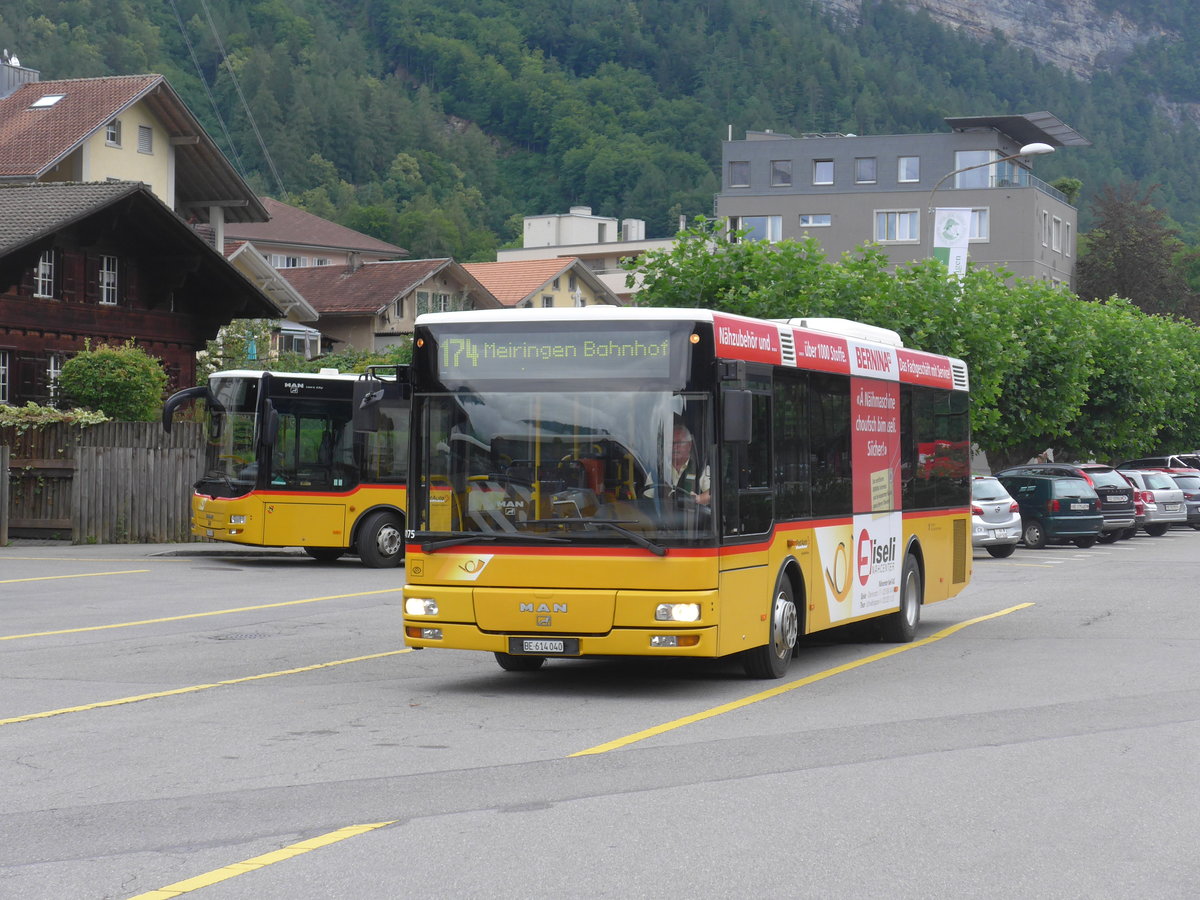 (194'973) - AVG Meiringen - Nr. 72/BE 614'040 - MAN/Gppel am 21. Juli 2018 in Meiringen, Postautostation