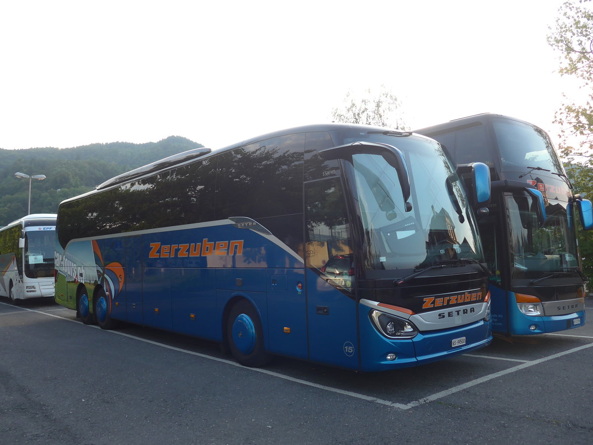 (195'179) - Zerzuben, Visp-Eyholz - Nr. 15/VS 99'500 - Setra am 25. Juli 2018 in Thun, Seestrasse