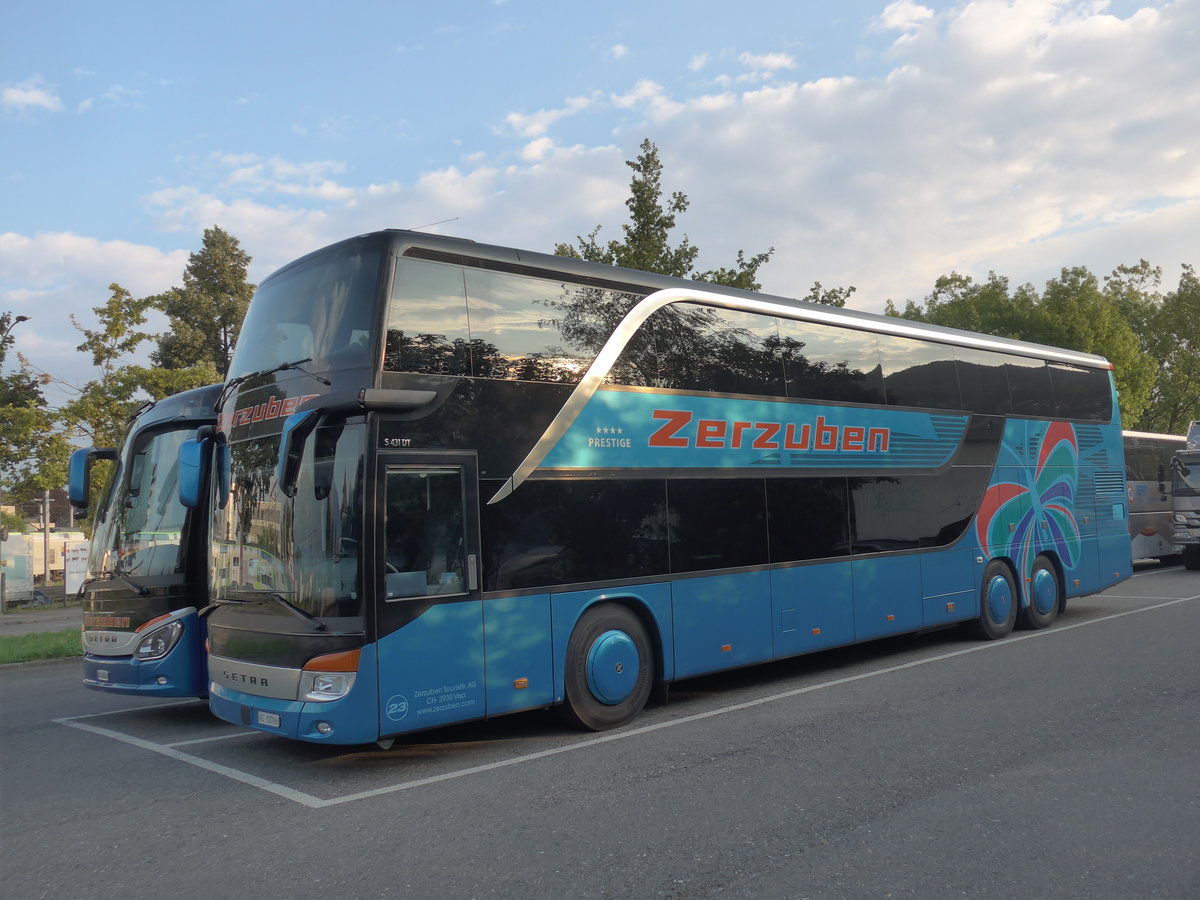 (195'184) - Zerzuben, Visp-Eyholz - Nr. 23/VS 12'706 - Setra am 25. Juli 2018 in Thun, Seestrasse