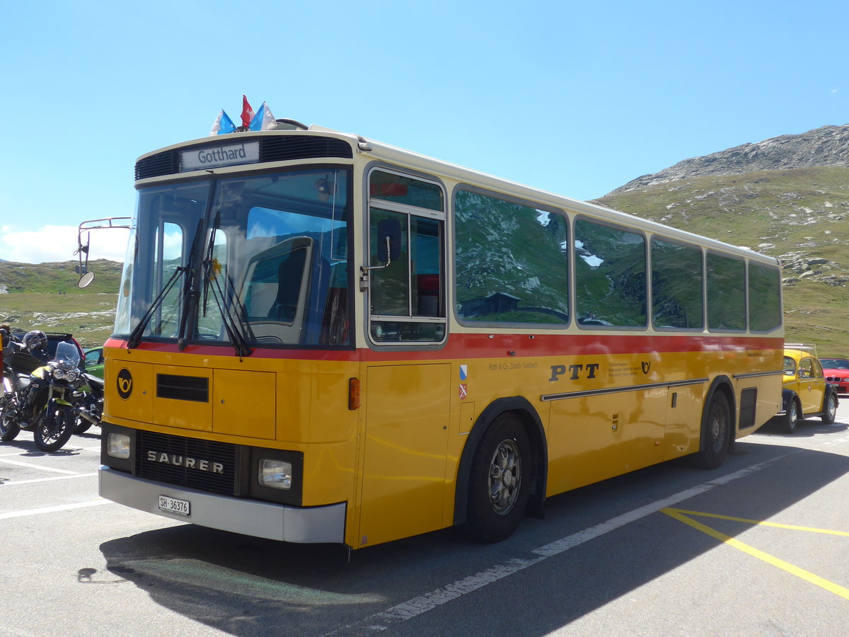 (195'284) - Roth, Zrich - SH 36'376 - Saurer/Tscher (ex Looser, Elm; ex Mattli, Wassen) am 29. Juli 2018 in Grimsel, Passhhe