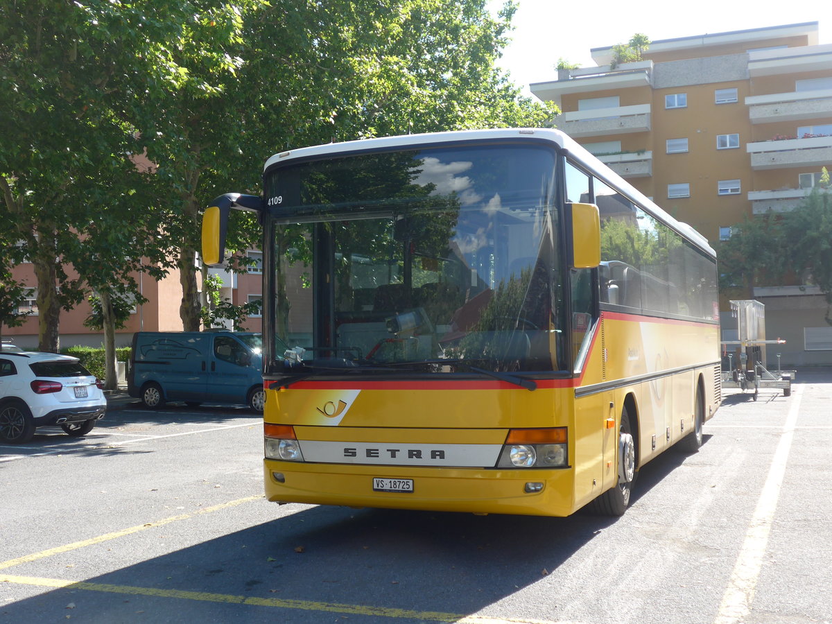 (195'314) - Zerzuben, Visp-Eyholz - Nr. 60/VS 18'725 - Setra am 29. Juli 2018 in Brig, Postgarage