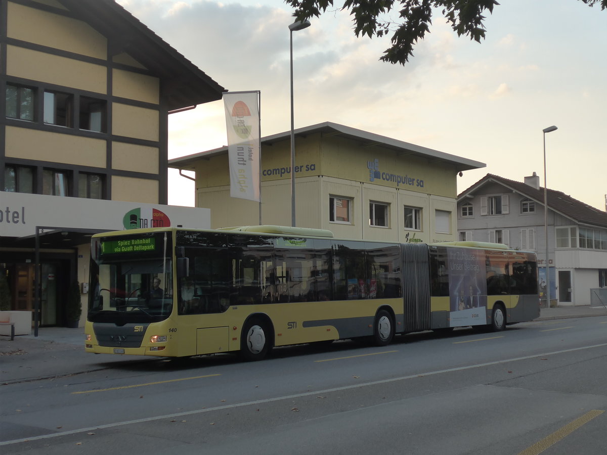 (195'488) - STI Thun - Nr. 140/BE 801'140 - MAN am 2. August 2018 in Thun, Strandbad