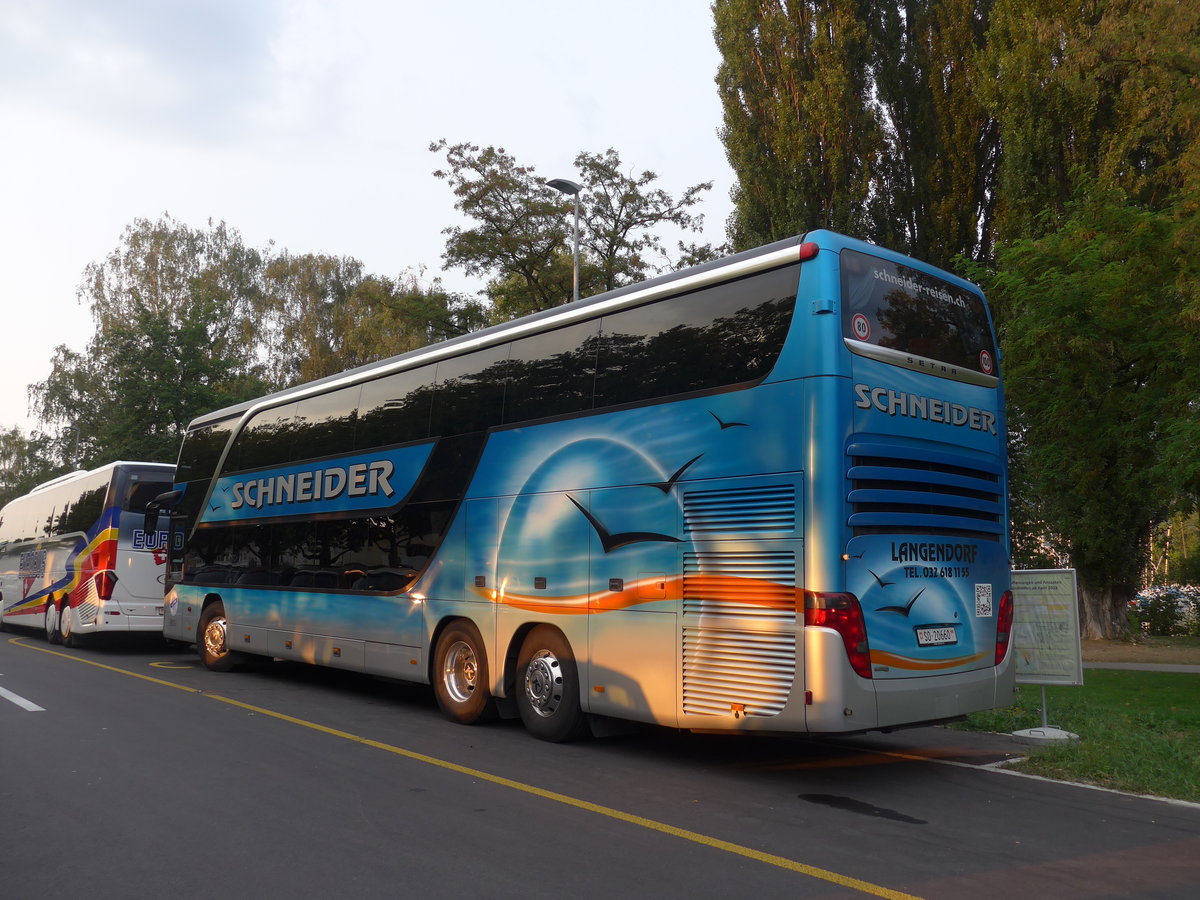 (195'503) - Schneider, Langendorf - SO 20'660 - Setra am 4. August 2018 in Thun, Lachen