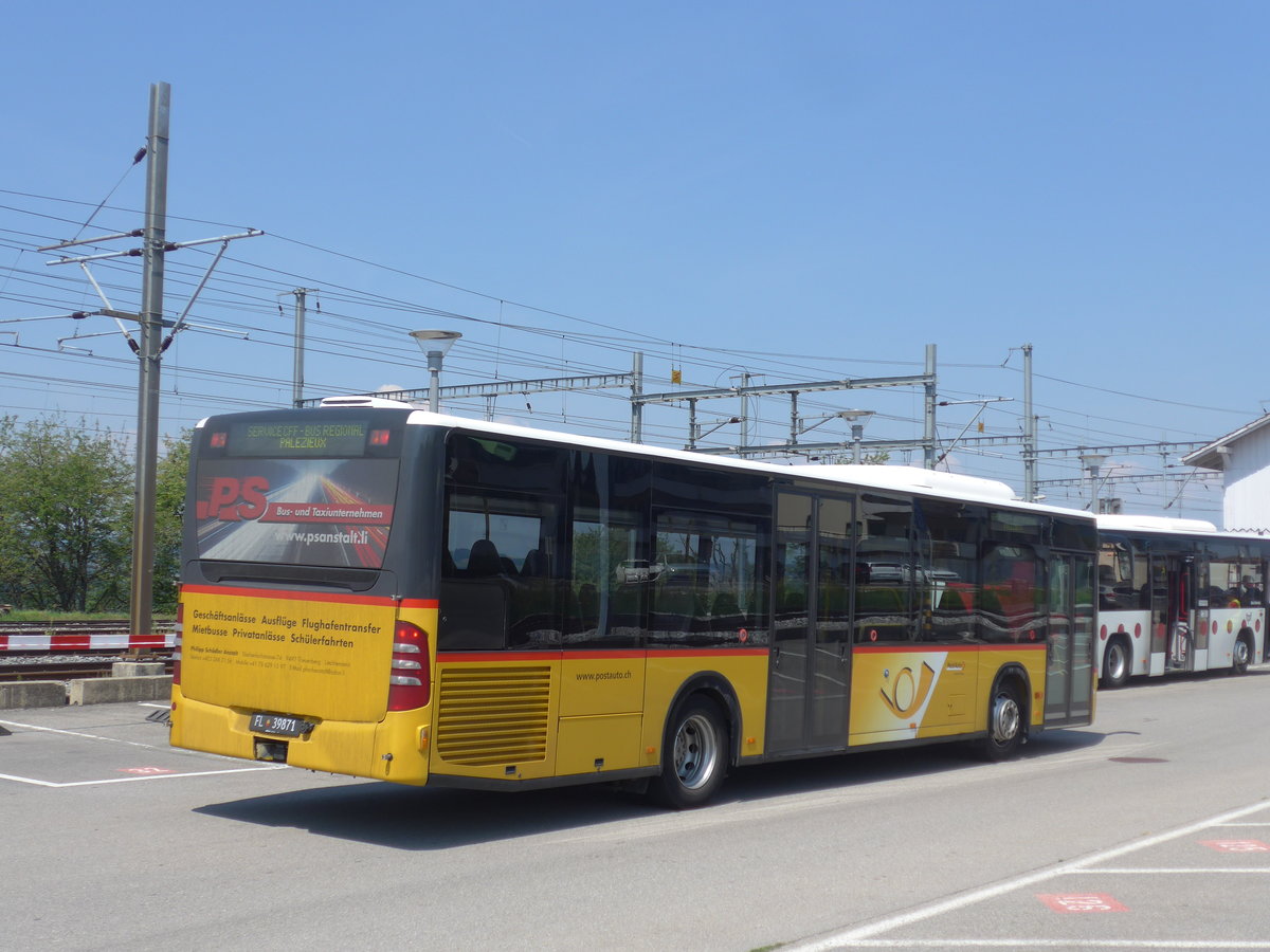 (195'567) - Aus Liechtenstein: Schdler, Triesenberg - Nr. 71/FL 39'871 - Mercedes (ex PostAuto Ostsschweiz Nr. 20) am 5. August 2018 beim Bahnhof Palzieux