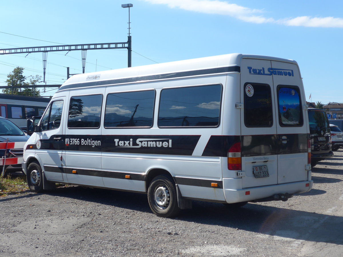 (195'798) - Stryffeler, Boltigen - BE 407'333 - Mercedes am 11. August 2018 in Thun, Rosenau