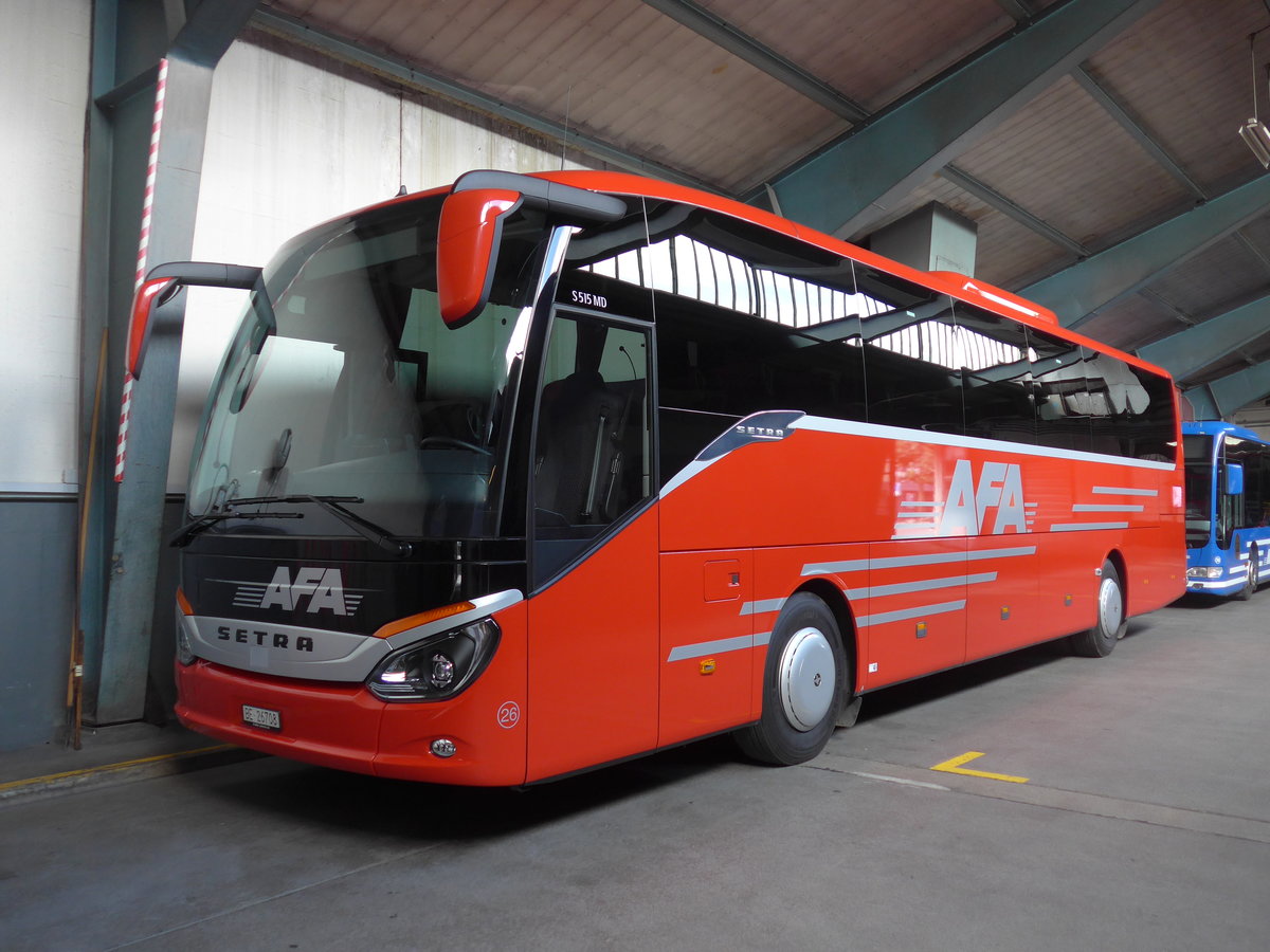 (195'824) - AFA Adelboden - Nr. 26/BE 26'708 - Setra am 12. August 2018 in Adelboden, Busstation