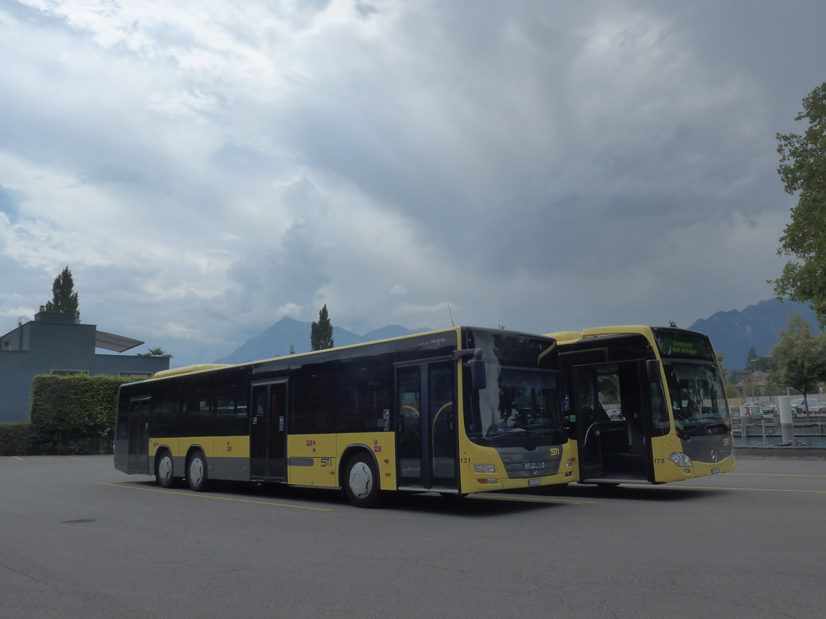 (195'846) - STI Thun - Nr. 131/BE 801'131 - MAN am 17. August 2018 bei der Schifflndte Thun